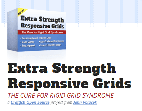 css网格系统：Extra Strength Responsive Grids