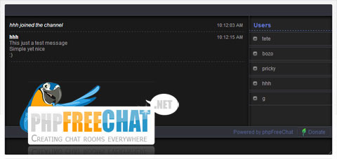 开源php聊天源码：phpFreeChat