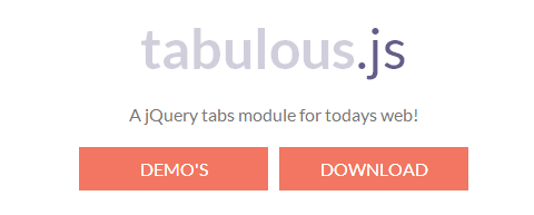 Tabulous.js:更酷TAB