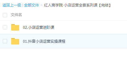 红人商学院·小店运营全套系列课【完结】